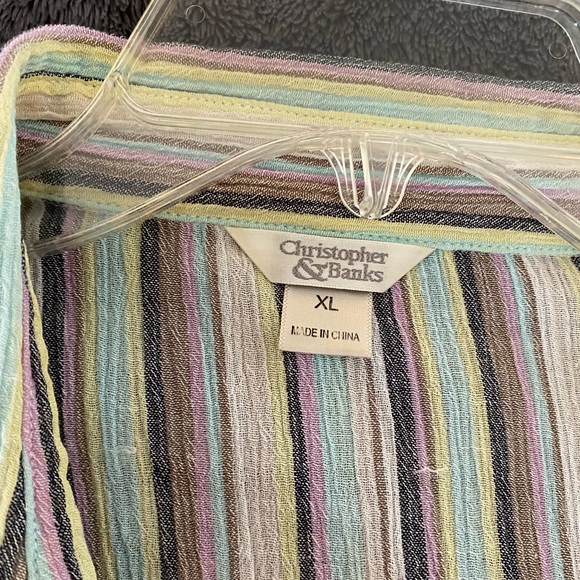 Women’s striped shirt XL - Picture 3 of 4